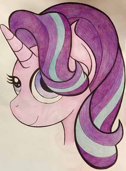 Size: 2974x4032 | Tagged: safe, artist:mlp-melodymark, derpibooru import, starlight glimmer, pony, unicorn, solo, traditional art