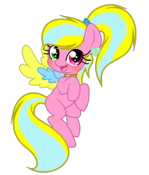 Size: 892x1048 | Tagged: safe, artist:galaxyswirlsyt, derpibooru import, oc, oc:cloudy sunshine, unofficial characters only, pegasus, pony, colored wings, female, heterochromia, mare, multicolored wings, simple background, solo, transparent background