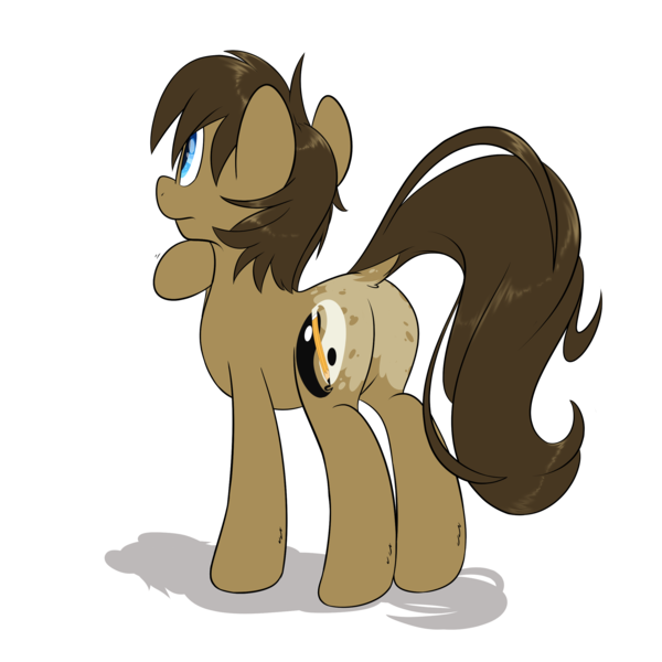 Size: 2500x2500 | Tagged: safe, artist:fluffyxai, derpibooru import, oc, oc:spirit wind, unofficial characters only, earth pony, pony, dock, facing away, fluffy tail, looking away, male, pondering, rear view, simple background, solo, stallion, standing, thinking, transparent background