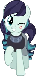 Size: 4882x10135 | Tagged: safe, artist:jhayarr23, derpibooru import, coloratura, earth pony, pony, absurd resolution, clothes, cute, female, hoofsies, mare, one eye closed, rara, rarabetes, simple background, solo, transparent background, vector, wink