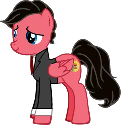 Size: 1656x1716 | Tagged: safe, artist:grapefruitface1, derpibooru import, oc, oc:piper angel blueblood, ponified, pony, pony creator, alternate costumes, clothes, necktie, peter gabriel, simple background, solo, suit, transparent background