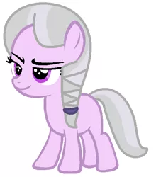 Size: 536x610 | Tagged: safe, artist:blueberry-mlp, derpibooru import, oc, oc:emerald snow, earth pony, pony, female, filly, magical lesbian spawn, offspring, parent:diamond tiara, parent:silver spoon, parents:silvertiara, simple background, solo, white background