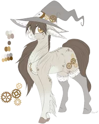 Size: 1002x1257 | Tagged: safe, artist:lunawolf28, derpibooru import, oc, oc:sweet witch, unofficial characters only, earth pony, pony, female, hat, mare, reference sheet, simple background, solo, transparent background, witch hat