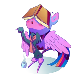 Size: 4093x4093 | Tagged: absurd resolution, adorkable, alicorn, artist:halem1991, book, clothes, cute, derpibooru import, dork, horn, mug, safe, scarf, shirt, simple background, solo, transparent background, twiabetes, twilight sparkle, twilight sparkle (alicorn), wings