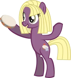 Size: 2440x2679 | Tagged: safe, artist:inkandmystery, derpibooru import, earth pony, pony, bipedal, cindy wilson, hoof hold, musical instrument, simple background, tambourine, the b-52s, transparent background