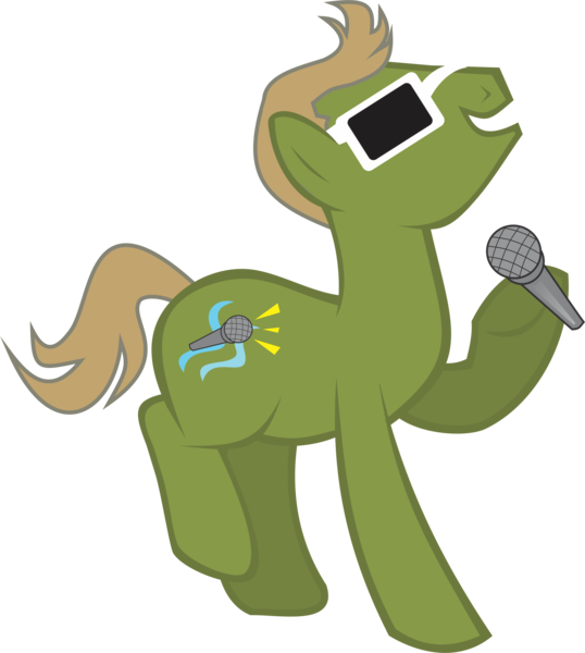 Size: 2342x2611 | Tagged: safe, artist:inkandmystery, derpibooru import, earth pony, pony, fred schneider, microphone, simple background, the b-52s, transparent background