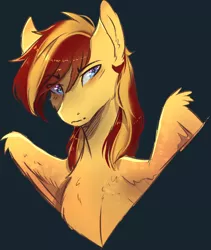 Size: 714x847 | Tagged: safe, artist:myralilth, derpibooru import, oc, oc:archi sketch, unofficial characters only, pegasus, pony, bust, gray background, male, portrait, simple background, solo