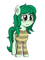 Size: 3502x4672 | Tagged: safe, artist:alphatea, derpibooru import, wallflower blush, equestria girls, equestria girls series, forgotten friendship, blushing, clothes, female, simple background, smiling, solo, standing, sweater, transparent background