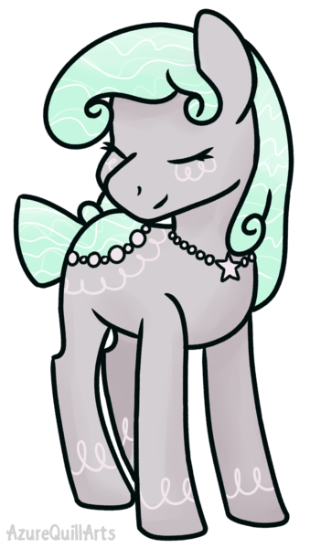 Size: 885x1567 | Tagged: safe, artist:azure-quill, derpibooru import, oc, oc:satin, original species, pond pony, pony, eyes closed, female, simple background, solo, transparent background