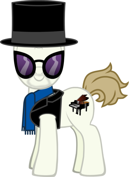 Size: 1295x1774 | Tagged: safe, artist:grapefruitface1, derpibooru import, oc, oc:maestro pages, ponified, pony, pony creator, clothes, david paich, hat, scarf, simple background, solo, sunglasses, top hat, transparent background