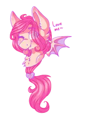 Size: 864x1200 | Tagged: safe, artist:person8149, derpibooru import, oc, bat pony, pony, bust, female, mare, one eye closed, portrait, simple background, solo, tongue out, transparent background, wink