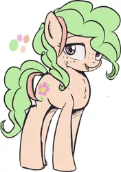 Size: 772x1099 | Tagged: safe, artist:wildrose, derpibooru import, oc, unofficial characters only, earth pony, pony, design, female, flower, mare, practice, simple background, solo, white background