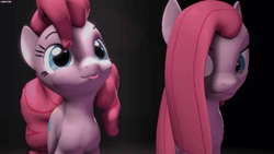 Size: 640x360 | Tagged: safe, artist:fishimira, derpibooru import, pinkie pie, earth pony, pony, 3d, abuse, animated, butt jiggle, cycle of abuse, female, headbob, loop, mare, multeity, perfect loop, pinkamena diane pie, pinkiebuse, punch, self abuse, self ponidox, source filmmaker, tongue out