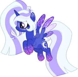 Size: 1024x1006 | Tagged: safe, artist:magicdarkart, derpibooru import, oc, alicorn, pony, colored wings, female, mare, multicolored wings, simple background, solo, transparent background, watermark