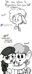 Size: 522x1206 | Tagged: safe, artist:nimaru, artist:tjpones, derpibooru import, twilight sparkle, oc, oc:pegaclown, oc:winter willow, pegasus, pony, horse wife, ask, bust, clown, comic, comments, crying, dialogue, female, floppy ears, grayscale, heartwarming, honk, hug, i can't believe it's not tjpones, low self esteem, mare, monochrome, motivational, reddit, sad, simple background, teary eyes, tumblr, white background, who framed roger rabbit