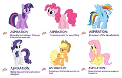 Size: 891x568 | Tagged: alicorn, applejack, aspiration, derpibooru import, discussion, fluttershy, mane six, official, pinkie pie, rainbow dash, rarity, safe, simple background, twilight sparkle, twilight sparkle (alicorn), white background