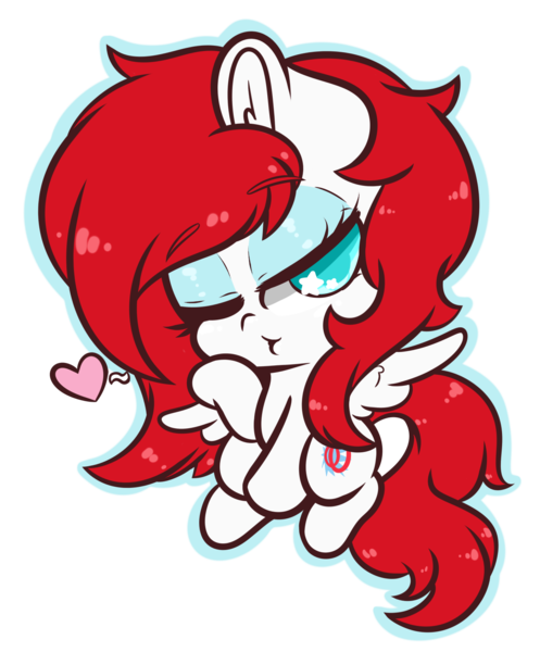 Size: 1280x1545 | Tagged: safe, artist:wickedsilly, derpibooru import, oc, oc:air raid, unofficial characters only, pegasus, pony, blowing a kiss, chibi, cute, eyeshadow, giant head, heart, looking at you, makeup, male, one eye closed, simple background, transparent background, wingding eyes, wink