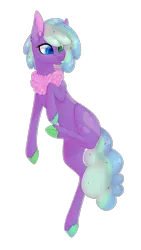 Size: 1537x2719 | Tagged: safe, artist:ohhoneybee, derpibooru import, oc, oc:sprinkle, unofficial characters only, candy pony, pony, female, mare, neck fluff, simple background, smiling, solo, tongue out, transparent background, unshorn fetlocks