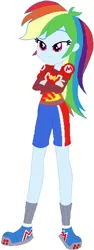 Size: 215x574 | Tagged: safe, artist:selenaede, artist:user15432, derpibooru import, rainbow dash, human, equestria girls, armor, barely eqg related, base used, clothes, crossover, image, legs, maridash, mario, mario strikers, mario strikers charged, nintendo, png, shoes, shorts, sidekick, soccer shoes, super mario bros., super mario strikers
