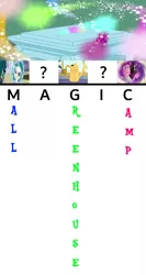 Size: 1277x2401 | Tagged: safe, derpibooru import, screencap, gloriosa daisy, juniper montage, sci-twi, twilight sparkle, equestria girls, equestria girls series, legend of everfree, mirror magic, my little shop of horrors, spoiler:eqg specials, hint, infinity stones, magic, magical geodes, marvel cinematic universe, mirror, place, watering can