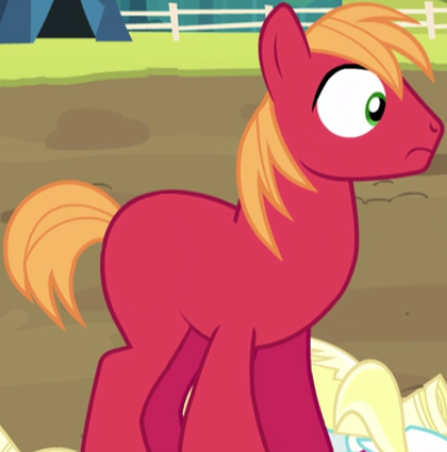 Size: 403x408 | Tagged: big macintosh, brotherhooves social, cropped, derpibooru import, edit, edited screencap, missing accessory, missing cutie mark, nude edit, nudity, safe, screencap, solo