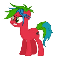 Size: 6208x5697 | Tagged: safe, artist:aborrozakale, derpibooru import, oc, oc:emerald shade, earth pony, pony, absurd resolution, alternate design, angry, blind eye, female, mare, scar, simple background, solo, transparent background, vector