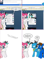 Size: 1204x1604 | Tagged: safe, artist:dekomaru, derpibooru import, pinkie pie, oc, oc:brave star, oc:dazzle, oc:flying ace, earth pony, pegasus, pony, tumblr:ask twixie, ask, comic, fourth wall, male, misspelling, stallion, tumblr