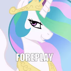 Size: 500x500 | Tagged: artist:166, artist:megasweet, bedroom eyes, derpibooru import, edit, image macro, meme, princess celestia, suggestive