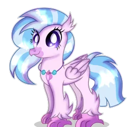 Size: 2048x2048 | Tagged: artist:doraeartdreams-aspy, classical hippogriff, derpibooru import, hippogriff, jewelry, necklace, safe, school daze, silverstream, simple background, solo, transparent background