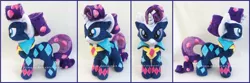 Size: 2241x742 | Tagged: safe, artist:lilmoon, derpibooru import, radiance, rarity, pony, irl, photo, plushie, power ponies, solo