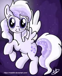Size: 639x776 | Tagged: safe, artist:mast88, derpibooru import, oc, oc:starstorm slumber, unofficial characters only, pegasus, pony, female, flying, night, request, requested art, solo
