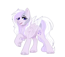 Size: 3600x3200 | Tagged: safe, artist:maria-fly, derpibooru import, oc, oc:starstorm slumber, unofficial characters only, pegasus, pony, colored hooves, colored wings, colored wingtips, cute, female, mare, open mouth, raised hoof, simple background, solo, transparent background, unshorn fetlocks