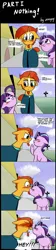 Size: 900x4000 | Tagged: safe, artist:zouyugi, derpibooru import, starlight glimmer, sunburst, blushing, comic, female, kiss on the cheek, kissing, male, nothing, ponyville, shipping, sky, starburst, straight