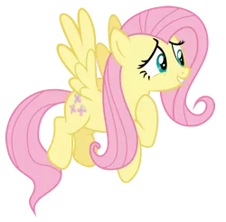 Size: 5496x5400 | Tagged: safe, artist:sinkbon, derpibooru import, fluttershy, pegasus, pony, the one where pinkie pie knows, absurd resolution, flying, hoof on chest, simple background, solo, transparent background, vector