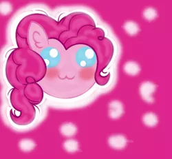 Size: 800x738 | Tagged: safe, artist:rose-moonlightowo, derpibooru import, pinkie pie, pony, :3, bust, chibi, cute, diapinkes, portrait, solo