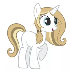 Size: 2362x2362 | Tagged: safe, artist:claudiaqh, derpibooru import, oc, oc:claudia, unofficial characters only, pony, unicorn, braid, female, happy, mare, open mouth, raised hoof, simple background, solo, white background