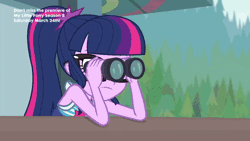 Size: 800x450 | Tagged: safe, derpibooru import, screencap, sci-twi, timber spruce, twilight sparkle, equestria girls, equestria girls series, unsolved selfie mysteries, animated, clothes, female, geode of telekinesis, lifeguard timber, magical geodes, male, shipping, straight, swimsuit, timbertwi