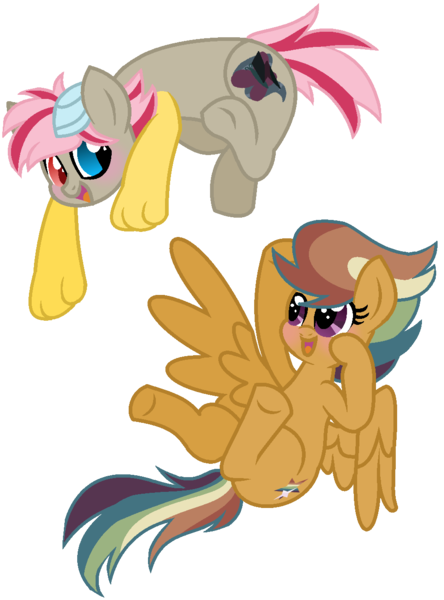 Size: 966x1304 | Tagged: safe, artist:leanne264, derpibooru import, oc, oc:darkshy, oc:star dash, unofficial characters only, hybrid, pegasus, pony, offspring, parent:quibble pants, parent:rainbow dash, parents:quibbledash, simple background, transparent background