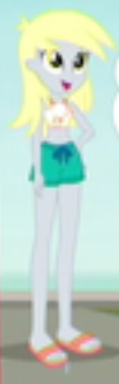 Size: 171x549 | Tagged: safe, derpibooru import, screencap, derpy hooves, equestria girls, equestria girls series, x marks the spot, clothes, cropped, sandals, swimsuit