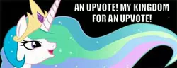 Size: 400x154 | Tagged: safe, artist:sparkponies, derpibooru import, edit, princess celestia, pony, black background, bust, female, image macro, mare, meme, portrait, richard iii, simple background, this will end in royal ascension, this will end with a trade deal