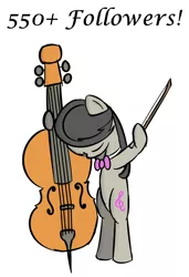 Size: 624x912 | Tagged: safe, artist:erthilo, derpibooru import, octavia melody, earth pony, pony, ask octavia, bowing, cello, eyes closed, female, mare, musical instrument, simple background, solo, tumblr, white background