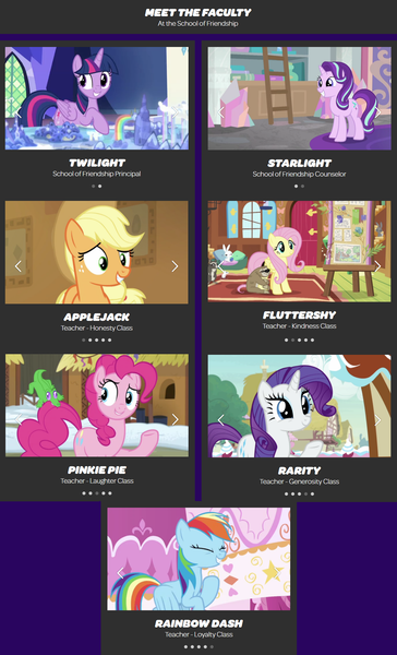 Size: 1220x2009 | Tagged: safe, derpibooru import, screencap, applejack, fluttershy, gummy, pinkie pie, rainbow dash, rarity, starlight glimmer, twilight sparkle, twilight sparkle (alicorn), alicorn, earth pony, pegasus, pony, unicorn, all bottled up, fluttershy leans in, honest apple, not asking for trouble, season 8, the mean 6, spoiler:s08, female, mane six, mare, school of friendship