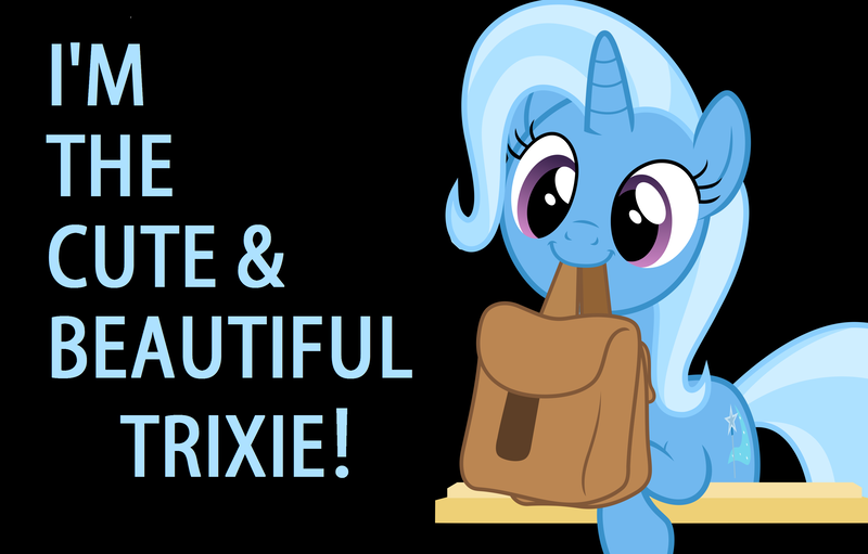 Size: 3184x2032 | Tagged: safe, derpibooru import, trixie, pony, to where and back again, cute, diatrixes, meme, solo, to saddlebags and back again, trixie is cute