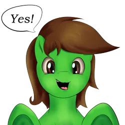 Size: 931x931 | Tagged: artist:chrisgotjar, ask, derpibooru import, looking at you, oc, oc:chrisgotjar, open mouth, safe, simple background, solo, speech bubble, text, transparent background, tumblr, underhoof, unofficial characters only, yes