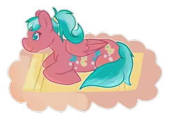 Size: 937x629 | Tagged: safe, artist:peachiebuns, derpibooru import, wave runner, pegasus, pony, female, g1, mare, simple background, solo, sunshine ponies, transparent background