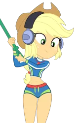Size: 3000x4800 | Tagged: safe, artist:root, derpibooru import, applejack, equestria girls, equestria girls series, lost and found, .svg available, belly button, clothes, hips, midriff, simple background, solo, svg, swimsuit, thigh gap, transparent background, vector