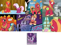 Size: 1407x1033 | Tagged: safe, artist:andypriceart, derpibooru import, edit, edited screencap, idw, screencap, big macintosh, cheerilee, fleetfoot, fluttershy, marble pie, princess luna, sugar belle, tealove, alicorn, earth pony, pegasus, pony, unicorn, fanfic:past sins, filli vanilli, hearthbreakers, hearts and hooves day (episode), zen and the art of gazebo repair, big macintosh gets all the mares, cheerimac, comics, female, fleetmac, fluttermac, kiss on the cheek, kissing, lunamac, male, marblemac, mare, ship sinking, shipping, stallion, straight, sugarmac, teamac, what the hay?