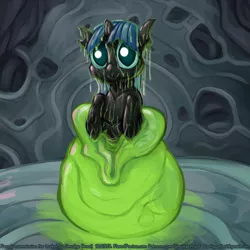 Size: 1500x1500 | Tagged: adoracreepy, age regression, artist:smudge proof, changeling, changelingified, changeling slime, comic:true greatness, creepy, cute, derpibooru import, egg, fetish, goo, hatching, hatchling, nymph, rebirth, slime, species swap, suggestive, transformed, twilight sparkle, unbirthing, vore