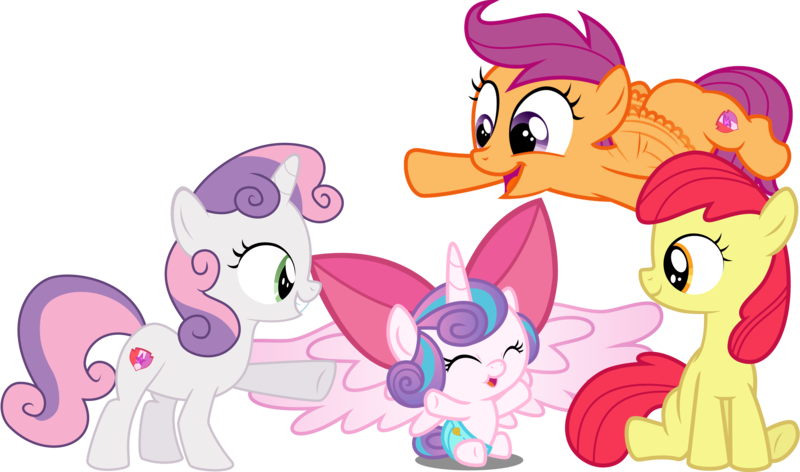 Size: 10000x5894 | Tagged: safe, artist:gurugrendo, artist:hendro107, artist:iknowpony, artist:jeatz-axl, artist:overdriv3n, derpibooru import, edit, editor:slayerbvc, vector edit, apple bloom, princess flurry heart, scootaloo, sweetie belle, alicorn, earth pony, pegasus, pony, unicorn, absurd resolution, accessory swap, adorabloom, apple bloom's bow, baby, baby pony, bow, cloth diaper, cooing, cute, cutealoo, cutie mark, cutie mark crusaders, diaper, diasweetes, female, filly, flurrybetes, fluttering, foal, hair bow, happy, safety pin, simple background, sitting, the cmc's cutie marks, transparent background, vector