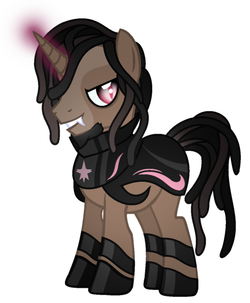 Size: 1089x1317 | Tagged: safe, artist:thecreativeenigma, derpibooru import, unicorn, armor, fangs, korn, male, simple background, solo, stallion, transparent background